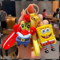 Gantungan Kunci SpongeBob SquarePants Keychain Lonceng Lucu Aksesoris Tas Kunci Pakai Strap A-GK052