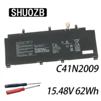 SHUOZB 15.48V 62WH C41N2009 Laptop Battery For ASUS ROG Flow X13 GV301QC GV301QE GV301QH Series Notebook 4000mAh Free Tools