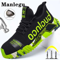 Fashion Sneaker Steel Toe Safety Shoes Men Puncture-Proof Work Shoes Security Protective Shoes Indestructible Construction Shoes