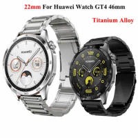 22mm Titanium Alloy Strap For Huawei Watch GT 4 46mm Watch 4 Pro Bracelet For Huawei Watch GT3 SE Pro 46mm Replacement Watchband