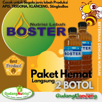 Boster Nutrisi Lebah / vitamin Trigona/ Klanceng / (2x500ml)