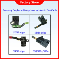 1pcs Earphone Headphone Audio jack Flex Cable For Samsung Galaxy S7 G930 S8 S9 edge S10 Headset Socket Jack Port With Microphone