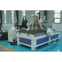 Customized China 1325 4heads ATC Cnc Router 4 head with Syntec 60CA Control System Changchuan Spindle PEK Slide Fuling inverter