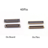 2Pcs 40pin LCD Display FPC Connector On Flex For Xiaomi Mi Note 10/Note10 Pro/Note 10 Lite/CC9 Pro Screen Plug On Motherboard