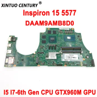 CN-0MPYPP 0MPYPP DAAM9AMB8D0 For DELL Inspiron 15 5577 Laptop Motherboard With I5 I7-6th Gen CPU GTX960M GPU DDR4 100% Test Work