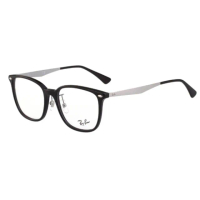 【RayBan 雷朋】黑色光學複合框(黑色#RB5403D-2000-54)