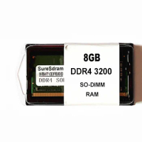 SureSdram DDR4 RAMs 3200MHz 8GB 1RX8 PC4-3200AA Laptop Memory 1.2V 260Pin