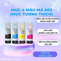 fantastic Mực in Epson (TƯƠNG THÍCH) mã 003 L1110/ L3110/ L3150/ L4150/ L3210,.(MUA COMBO TẶNG 1 CHA