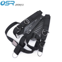 Scuba Diving Carbon Fiber Alu Aluminum Stainless Steel SS316 backplate with adjustable harness BCD back mount sidemount