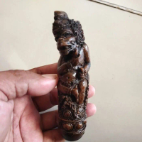 Pegangan Deder Hendel Keris Bali Ukiran Sesuai Gambar Mustika Leluhur Nusantara - Hanoman, Normal