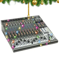DJ Mixer Music Ornament Stylish Acrylic DJ Music Ornament Christmas Ornament Decor Home Console Audio DJ Mixer Music Ornament