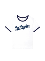 เสื้อยืดยูนิเซ็กส์ Ringer Tee Dodgers สี White/Navy