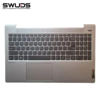 Suitable for Lenovo Ideapad 5-15 Ideapad 5-15 ITL05/ALC05 Notebook Case Palm Top Cover with Backlit Keyboard Silver 5CB1A24858