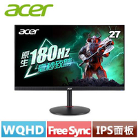 【最高22%回饋 5000點】ACER宏碁 27型 XV272U V3 2K電競螢幕