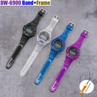 Frame Bracelet Accessories Watch Band DW-6900 Strap Repalcement Watchband DW6900 Bezel Protective Case Watches Cover​ Shell