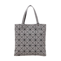 HOT★HFU646 Issey Miyake Same Style Bag Geometric Diamond Pattern Bag Handbag Fashion Folding Women's Bag Diamond Shoulder Bag Tote Bag