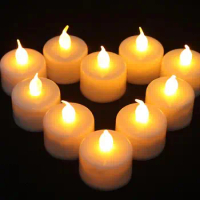 by dhl 2400pcs 12pcs/Lot AMBER LED Tea Light Flickering Battery Candles Votive Candles Flameless Free Shipping SN2091