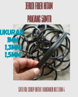 JERUJI FIBER HITAM PANJANG 50 METER