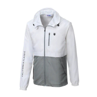 【K-SWISS】輕量抗UV防風外套 UV Plus Jacket-男-白/灰綠(1010254-259)