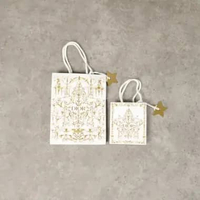 Tas PAPER BAG DIOR GOLD WHITE 100% ORIGINAL Size S