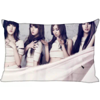 Hot Korea-Pop Custom MISS A Satin Pillowcase 35x45cm (one side) Printed Zipper PillowCover Custom Logo gift