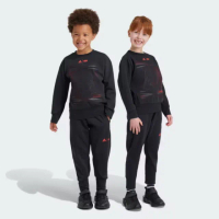 【adidas 愛迪達】套裝 長袖上衣 童裝 男女童 運動 星際大戰 LK SW ZNE JOG 黑 IV9645