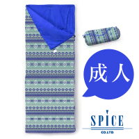 【SPICE】信封式 成人印花 防水 可拼接 睡袋 -  原住民圖騰