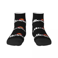 Funny Men's Ellesse Logo Dress Socks Unisex Warm Breathbale 3D Printing Crew Socks