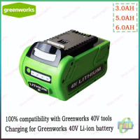 GreenWorks 40V Replacement Battery 29462 29472 40V 3.0Ah 5.0Ah 6.0Ah Tools Lithium ion Rechargeable Battery 22272 20292 22332