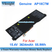 Genuine 15.4V 55.9Wh 3634mAh AP18C7M Laptop Battery AP18C7K For Acer Spin 5 SP513-54N Swift 3 SF313-52 SF316-51 Swift 5 SF514
