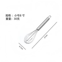 手動矽膠打蛋器不鏽鋼打蛋器手動忌廉攪拌器打發器家用  烘焙工具