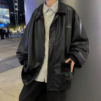 Men's Leather Jacket Autumn Winter American Style Trendy Brand Street Style Cool Jacket Unique Desig