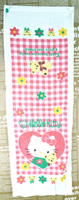 【震撼精品百貨】Hello Kitty 凱蒂貓~長毛巾~熊熊~紅色格子