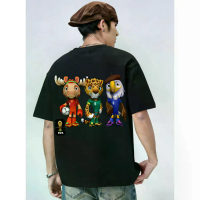 2026 World Cup United States, Canada and Mexico Mascot Football Commemorative Loose T-shirt Short Sl