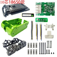 10*18650 Li-ion Battery Plastic Case Charging Protection Circuit Board PCB Shell For Greenworks 40V G-MAX 29472 29462 Housings