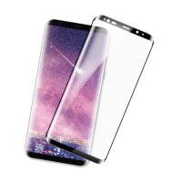 三星 Galaxy S8+ 高清透明曲面黑全膠9H玻璃鋼化膜手機保護貼(S8+保護貼 S8+鋼化膜)