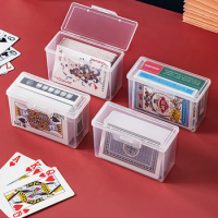 Transparent Plastic Boxes Playing Cards Container PP Storage Case Packing Poker Game Card Box For Board Games Card Organizers