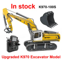 1/14 K970 100S Hydraulic Excavator Model Upgrade Version 18 Channel Metal RC Excavator Model Toy Gift