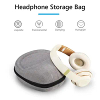 Hard EVA Headphone Carrying Case Zipper Black Storage Case Waterproof Anti-fall for SONY WH-1000XM4/Audio-technica ATH-M50X