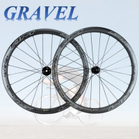 SUPERTEAM Gravel Carbon Wheelset Tubeless 38mm Depth 31mm Width Gravel 700C Road Carbon Wheels
