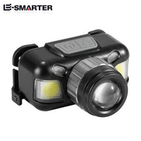 跨境新款LED多功能揮手感應頭戴燈變焦P50戶外探險釣魚強光手電筒