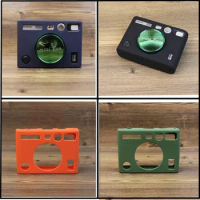 Silicone Case for Fujifilm Instax Mini EVO Dustproof Instant Film Camera Cover Bag Tempered Glass Screen Protector for Mini EVO