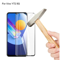 2PCs Ultra-Thin screen protector Tempered Glass For Vivo Y72 5G full Screen protective For Vivo Y 72 5G