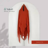 Yukafi - DAISY KHIMAR Hijab Istan Syari Premium Jilbab Pesta Pengajian Haji Umroh Ceruty 2 Layer Jum