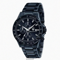【MASERATI 瑪莎拉蒂】MASERATI手錶型號R8873640023(寶藍色錶面寶藍錶殼寶藍精鋼錶帶款)