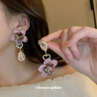 StylishGirlHacks Anting Korea Motif Bunga UpsideDown