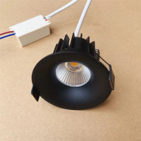 10PCS Dimmable COB LED Downlight 7W 10W 14W 16W Curved Deep Hole Anti-Glare Ceiling Lamp High Display Spotlight Family Hotel