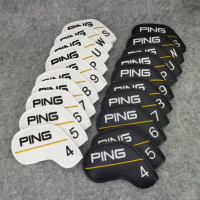 Ping golf club head covers, magnetic, 4 5 6 7 8 9 P S U W 10 pieces