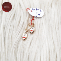 anting bandol boneka cat emas kadar 70% ( emas kadar 16k ) berat 1,1gr