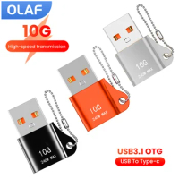 Olaf 10G USB To Type c Adapter Mini Fast Transfer Type c Female Head To USB Converter Suitable For Xiaomi Samsung Mobile Phones